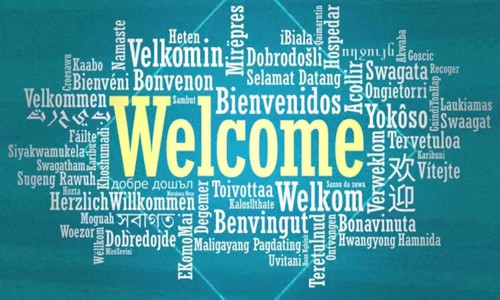 welcome in many languages