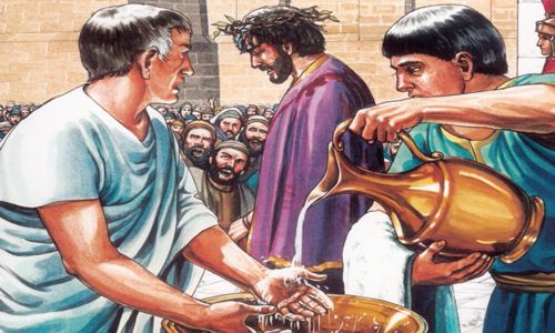 pilate washing his hands